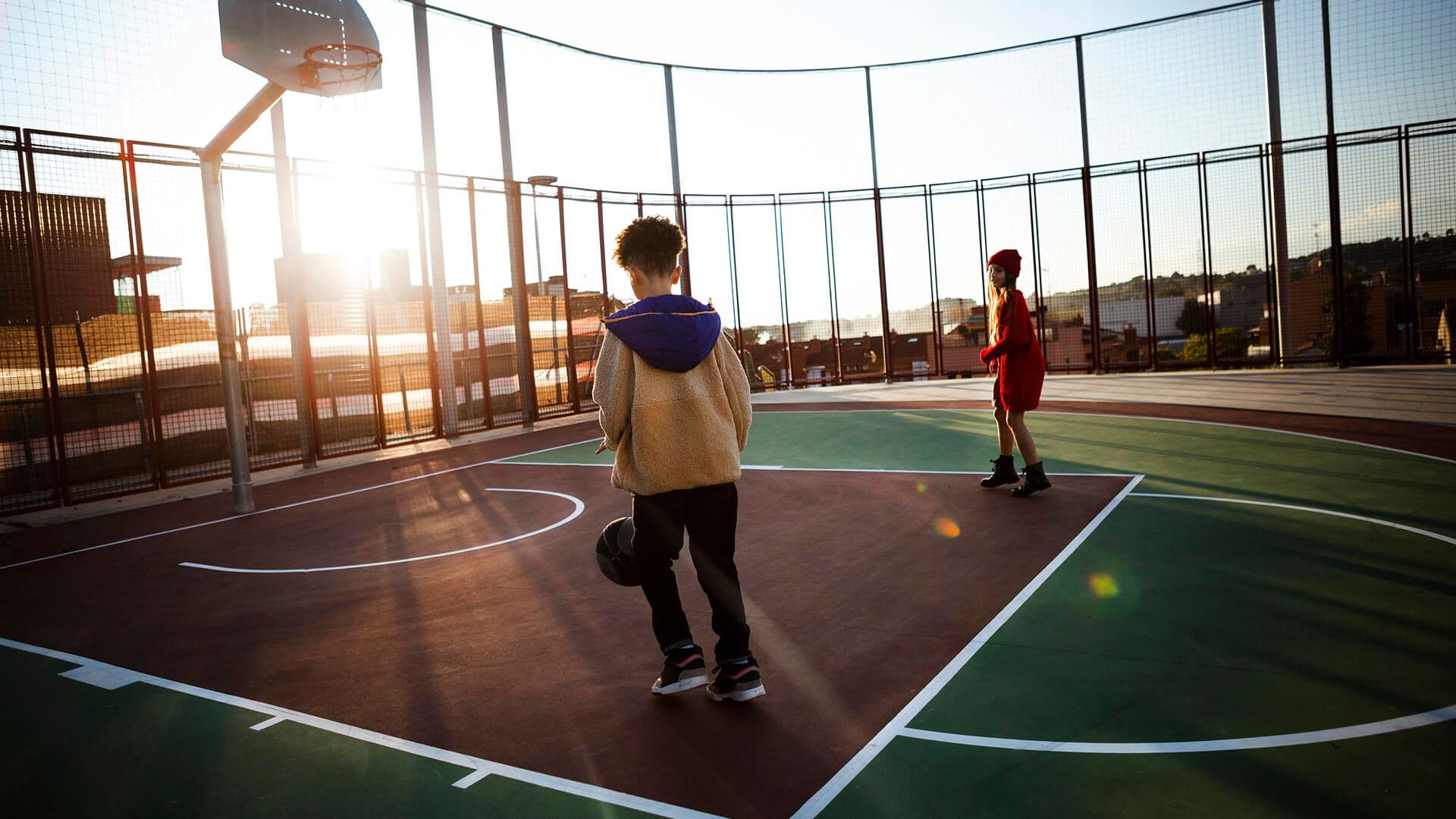 Painting Sports court painting and line striping