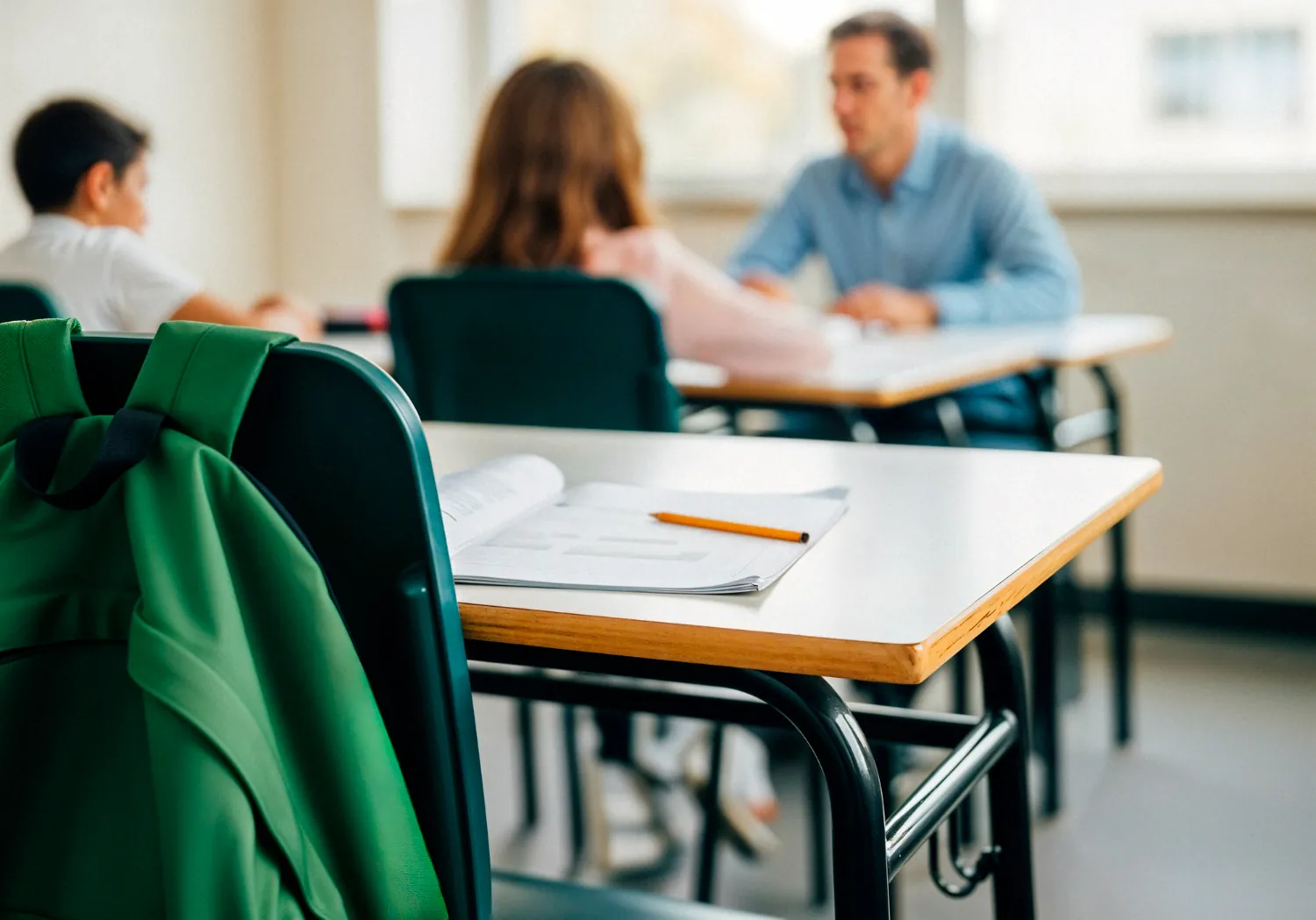 Schools High school students in a classroom